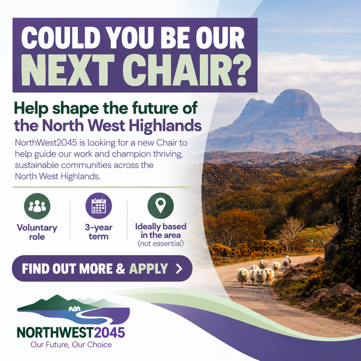 Could you be the next Chair of NorthWest2045